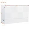Queen/Full Size Murphy Bed Wall Bed, Modern Wood Cabinet Bed with Drawer and Sockets & USB Ports -ModernLuxe - 3 of 4