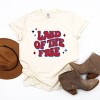 Simply Sage Market Land Of The Free Retro Garment Dyed Tee - L - Ivory - 3 of 4