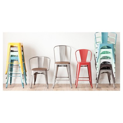 target metal dining chairs