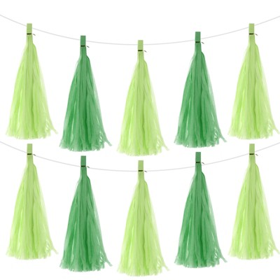 Unique Bargains Party Decoration Reusable Strong Rope Tassel Garland Banner 20 Pcs