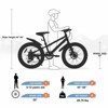 INFURNIC Bicycles 20 Inch Kids Fat Tire Mountain Bike with Shimano 7 Speed and Disc Brakes, Orange, 55.12"*22.83"*32.68" - 3 of 4