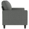 vidaXL 2-Seater Sofa Dark Gray 55.1 in. Fabric - 4 of 4