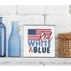 C&F Home 4.75" x 4.75" x 1.5" Red White & Blue USA Flag 4th of July Patriotic Shelf Block Décor - 3 of 4