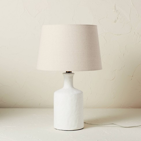 Matte Ceramic Table Lamp White, White Resin Table Lamp Target