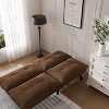 Convertible UNISOAR Foldable Modern Sofa Bed, Futon Lazy Sofa Bed, Lounge Chair Indoor,Light Gray/Blue/Black/Cream/Green/Brown - 3 of 4