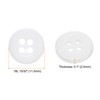 Unique Bargains Resin Craft DIY Round Flat 4-Hole Replacement Sewing Buttons 10 Pcs - 2 of 4