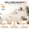 VEVOR Wall Mounted Cat Shelves, Cat Wall Shelves and Perches with Jumping Posts & Hammocks, Cat Furniture Set up to 40 lbs, Beige - 4 of 4