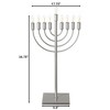 Chabad Style Hanukkah Menorah for Entryway, Living Room, Office, and Kitchen with LED Light Bulbs - image 4 of 4