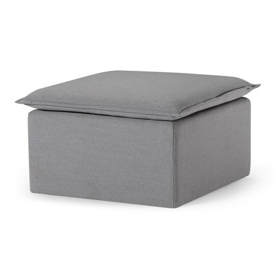 Maven Lane Claude Contemporary Ottoman in Fabric Upholstery