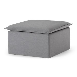 Maven Lane Claude Contemporary Ottoman in Fabric Upholstery - 1 of 4