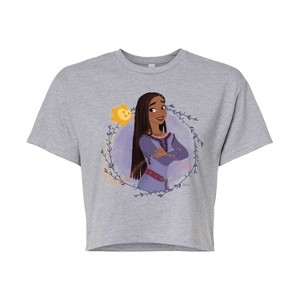 Women's - Disney - Asha And Star Cropped Graphic T-Shirt - 1 of 4