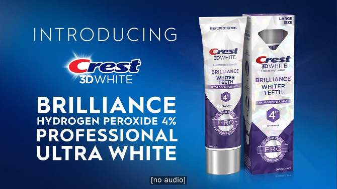 Crest 3D White Professional Ultra White Toothpaste - 3.8oz, 2 of 9, play video