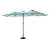 NicBex 14.8 FT Large Double-Sided Rectangular Patio Umbrella with Crank,Outdoor Market Umbrella for Garden,Pool,Backyard - 3 of 4