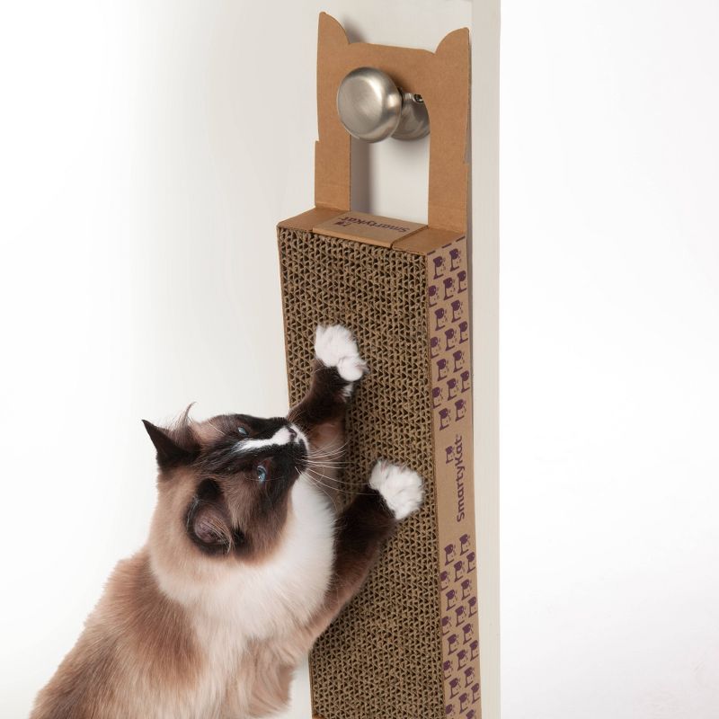 SmartyKat Scratch Up+ Catnip Infused Corrugated Hanging Cat Scratcher, 4 of 10