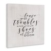 Stupell Industries Troubles & Shoes at Door, 30" x 30" - 3 of 4