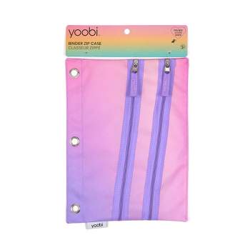 Double Zip Binder Pencil Case Purple Ombre - Yoobi™