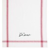 C&F Home 27" x 18" "Let It Snow" Sentiment on White Background with Red Line Trim Christmas Holiday Cotton Printed Kitchen Dish Towel - 2 of 3