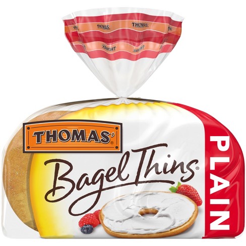 Thomas' Plain Bagel Thins - 13oz/8ct - image 1 of 4