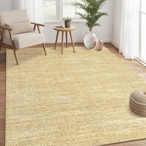 Garvee Modern Solid Color Area Rug Washable Soft Non Slip Low Pile Throw Rugs for Living Room Bedroom - 1 of 4