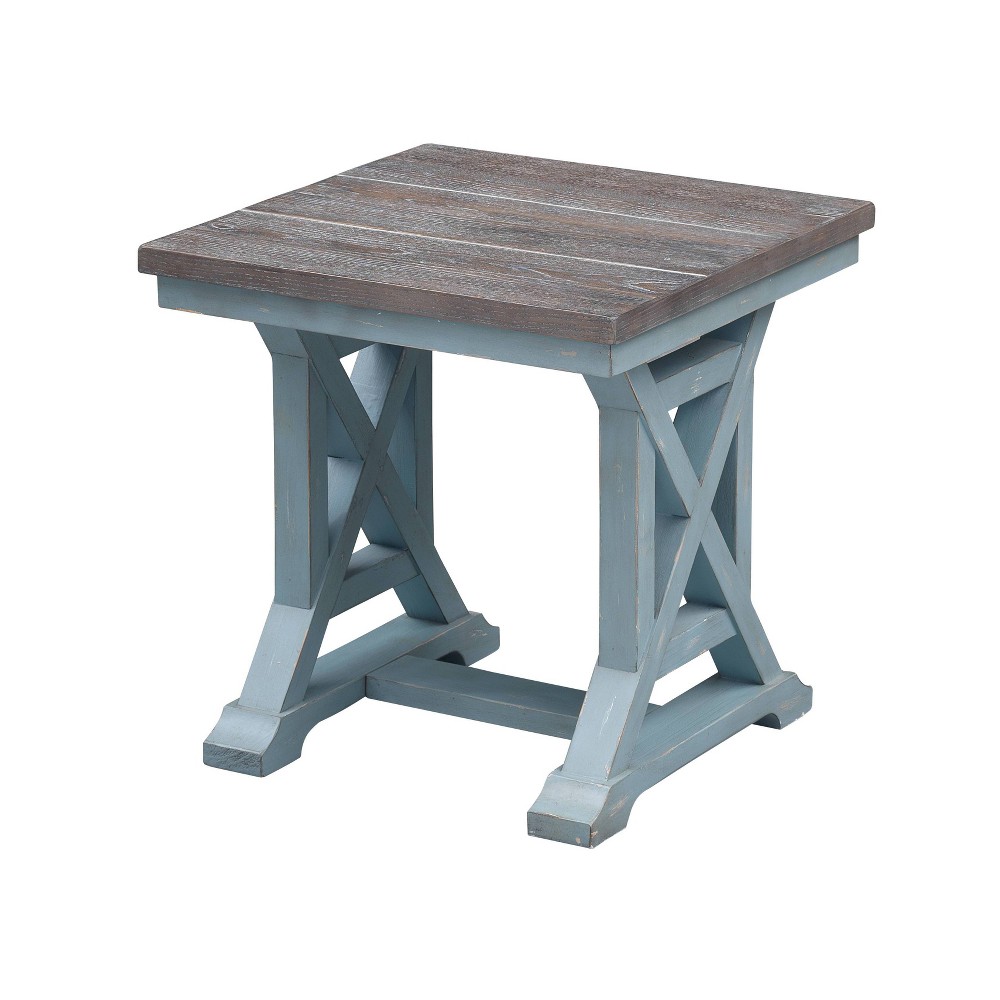 Photos - Coffee Table Skye Occasional End Table Blue - Treasure Trove Accents