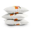 Robert Farkas Punk Bird Square Throw Pillow Orange - Deny Designs - 4 of 4