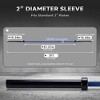 7FT Barbell Weight Bar, 700lbs Capacity Straight Weight Bar for Weightlifting and Power Lifting, Workout Barbell Fit 2'' Standard Weights - 2 of 4