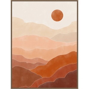 Amanti Art Terracotta No 37 by Elena Ristova Framed Canvas Wall Art - 1 of 4