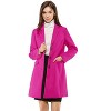 INSPIRE CHIC Women's Notched Lapel Single Breasted Outwear Fall coat - 2 of 4