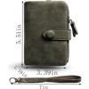 BEAFUP Womens Bifold Wallets,RFID Blocking Leather Wallet with 15 Card Slots and ID Window & Zipper Coin Purse for Daily Use,Commuting - 3 of 4
