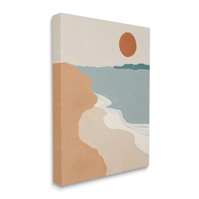 Stupell Industries Soft Neutral Coastal Landscape Terracotta Brown