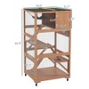 Resenkos Cat Cage, Cat Crate Kennel Enclosure Playpen,Catio, Outdoor Cat Enclosure House on Wheels with Hammock, Orange - 3 of 4