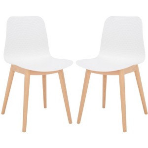 Haddie Molded Plastic Dining Chair (Set of 2) - SFV6902 - Safavieh Couture - 1 of 4
