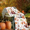 Lomsoe Christmas Throw Blanket, Cute Pumpkin Car Flannel Holiday Blankets Christmas Blanket Gifts, Home Decor Pumpkin Blanket. - 2 of 4