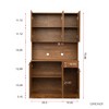 JUJABU 70.87" Tall Wardrobe& Kitchen Cabinet with 6-Doors - 4 of 4