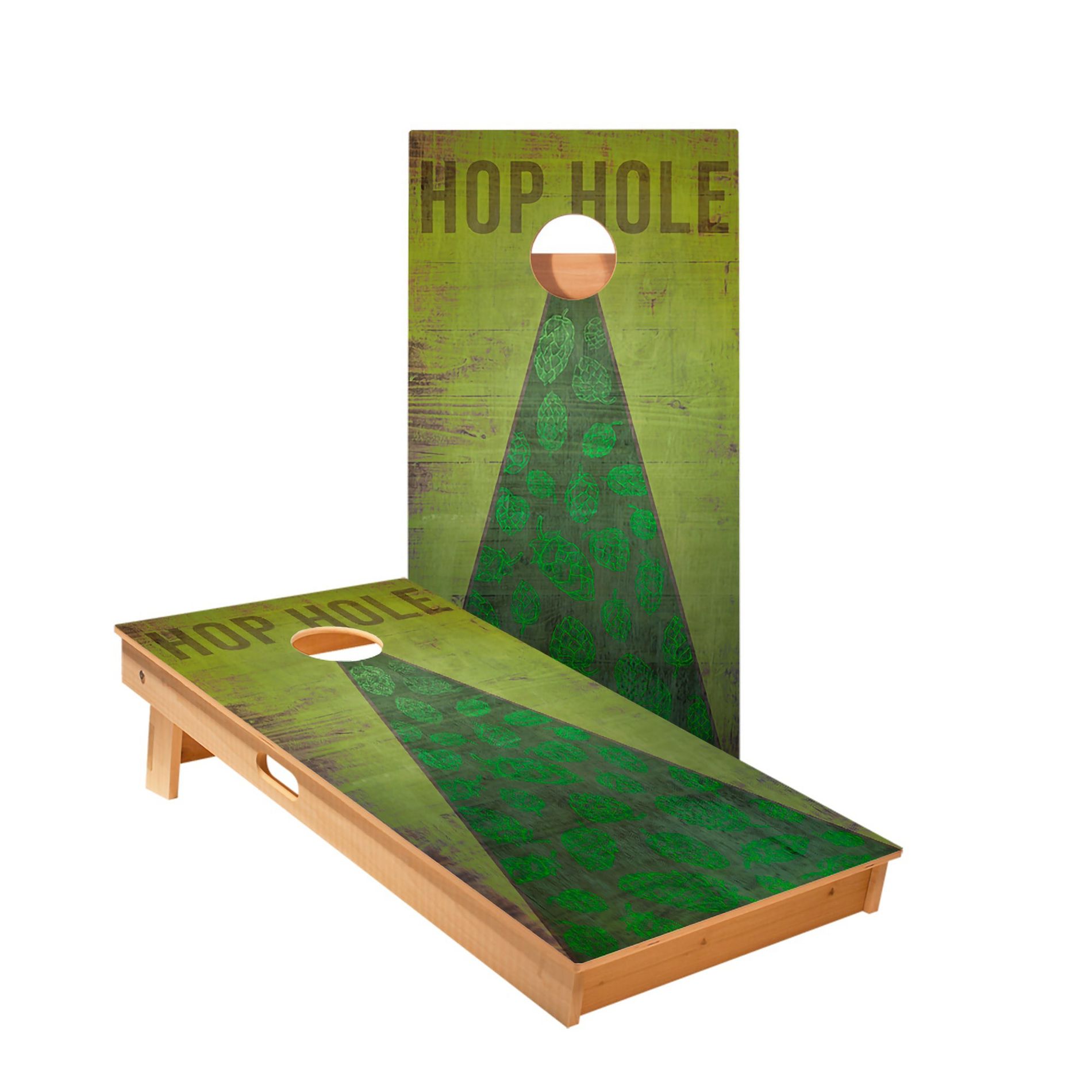 Skips Garage Hop Hole Cornhole Boards - ACA Star Series