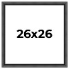 PosterPalooza | Square Refined Black Picture Frame - UV Acrylic, Foam Board Backing, Hanging Hardware - 2 of 4