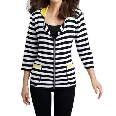 Women's Colorblock Striped Cardigan - ANGEL