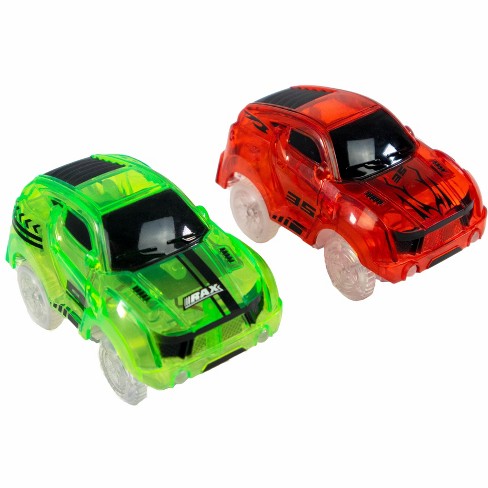 5 Star Super Deals 2 Magic Twister Flexible Glow In The Dark Race Car Track Vehicles New Turbo Race Cars Addon Set Target