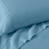 Cotton Blend Solid Deep Pocket Luxury Bed Sheet Set by Blue Nile Mills - 4 of 4