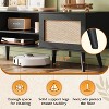 GALAXHERO TV Stand for 65 Inch TV, Mid Century Modern Entainment Center, Boho TV Console with Storage Shelf 2 Cabinets for Bedroom Living Room - 4 of 4