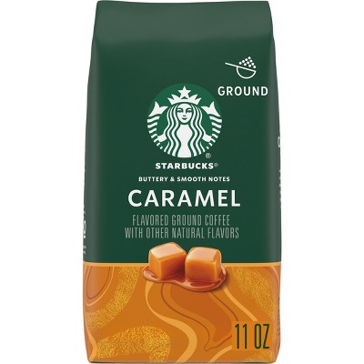 Starbucks Light Roast Ground Coffee&#8212;Caramel Flavored Coffee&#8212;Naturally Flavored&#8212;100% Arabica 1 bag (11 oz)
