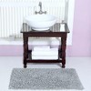 Knightsbridge Chenille Shaggy 220 GSF Non Skid Back Bath Rug - 2 of 4