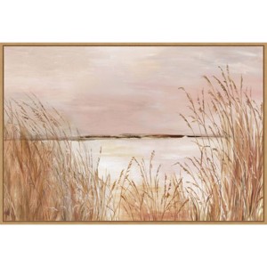 33" x 23" Golden Pink Beach by Allison Pearce: Oversized Lithograph Print - Amanti Art - 1 of 4