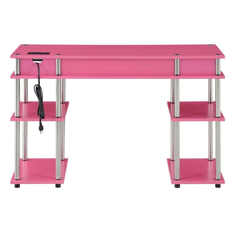 Designs2Go No Tools Student Desk with Charging Station and Shelves - Breighton Home, 5 of 9