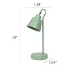 Simple Designs Sleek Essentials Metal Looped Desk Lamp Sage Green - 3 of 4