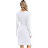 Clearlove Women's Materntiy Dress Long Sleeve Knit Crew Neck Pregnancy Clothes - 4 of 4
