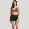 Anna-Kaci Swim Women's Twist Front Bikini Top and High Waist Swim Shorts Set with Supportive Wide Straps and Soft Stretch Fit - 4 of 4