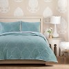 Greenland Home Fashions Cameo 3-Piece Full/Queen Quilt Set, 90X90 - 4 of 4