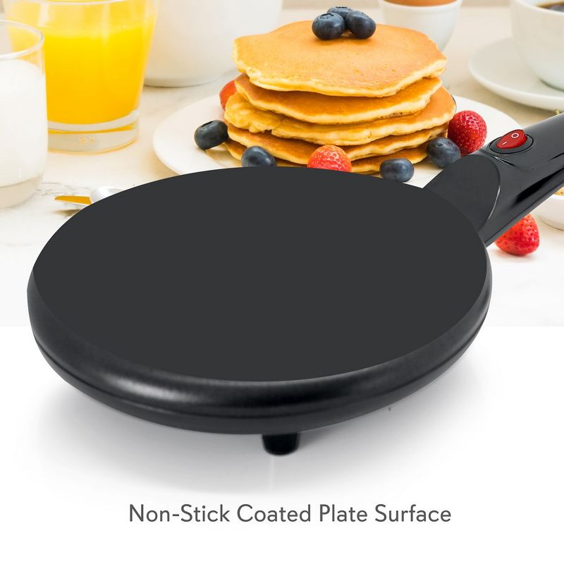 NutriChef Electric Griddle Crepe Maker - Nonstick Pan Cooktop with Automatic Temperature Control & Plug-in Operation for Kitchen & Countertop., 3 of 8