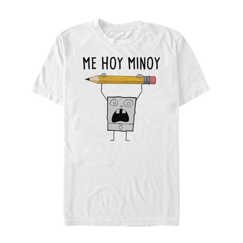 Men's SpongeBob SquarePants DoodbleBob Me Hoy Minoy T-Shirt, 1 of 6